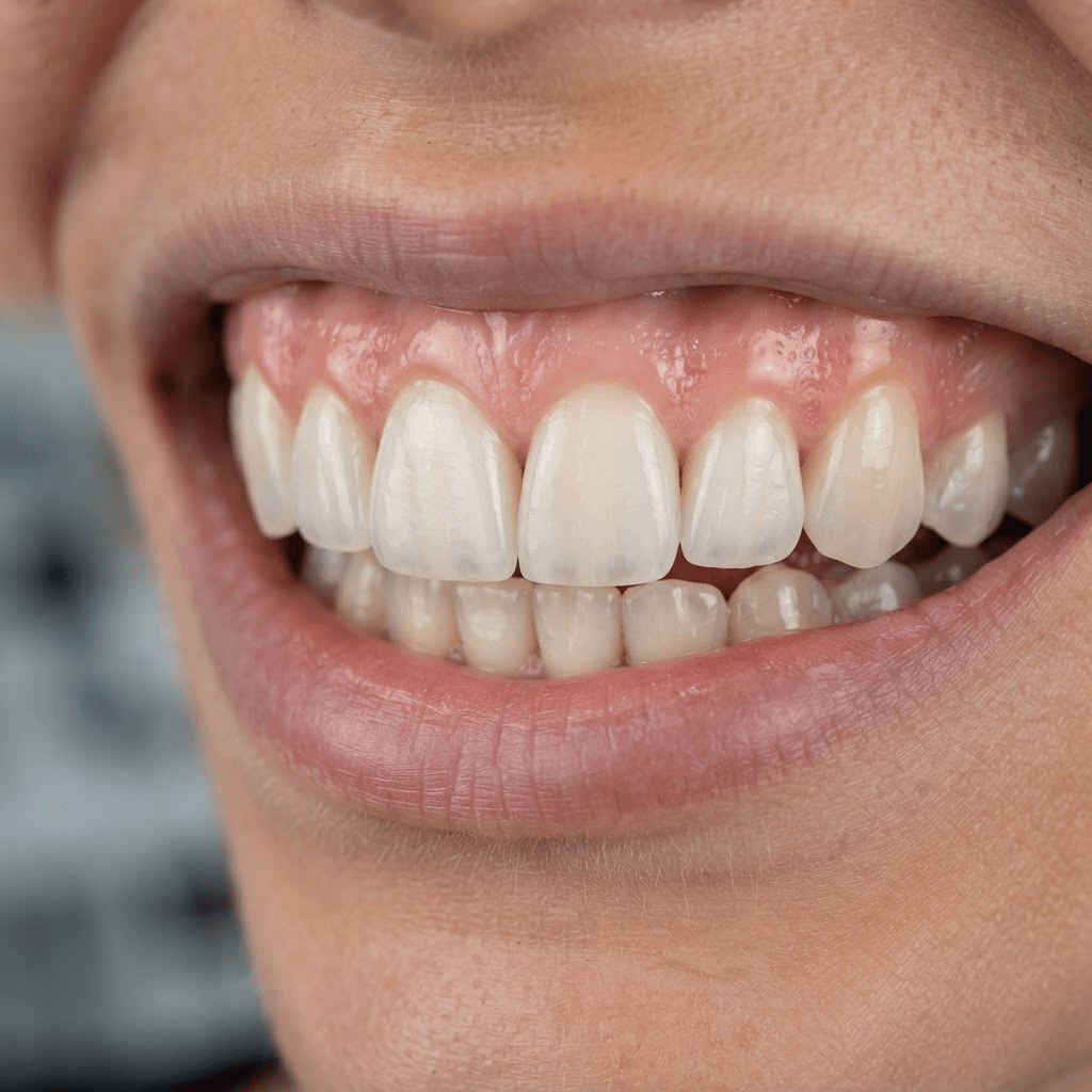 Composite veneer result
