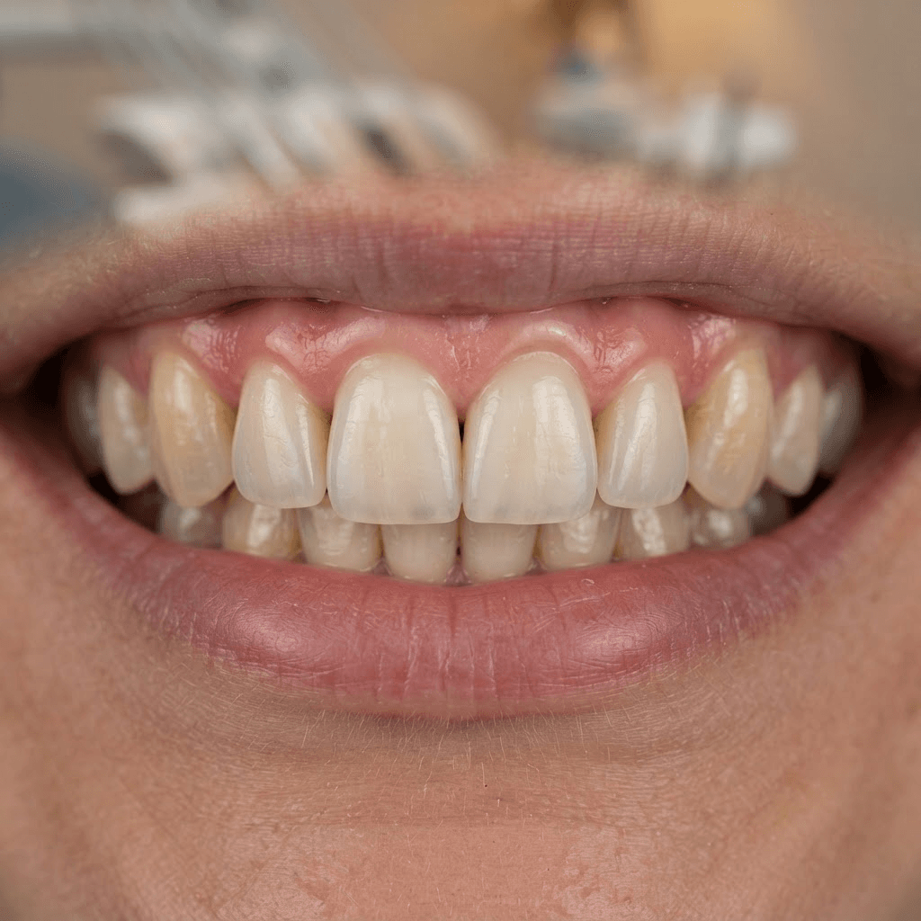 Crown and implant restoration result