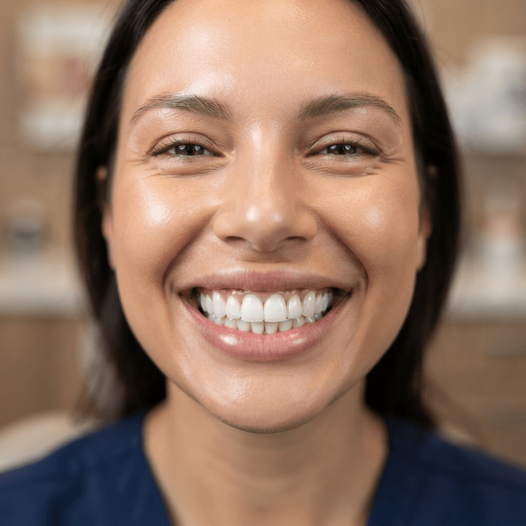Full smile makeover result