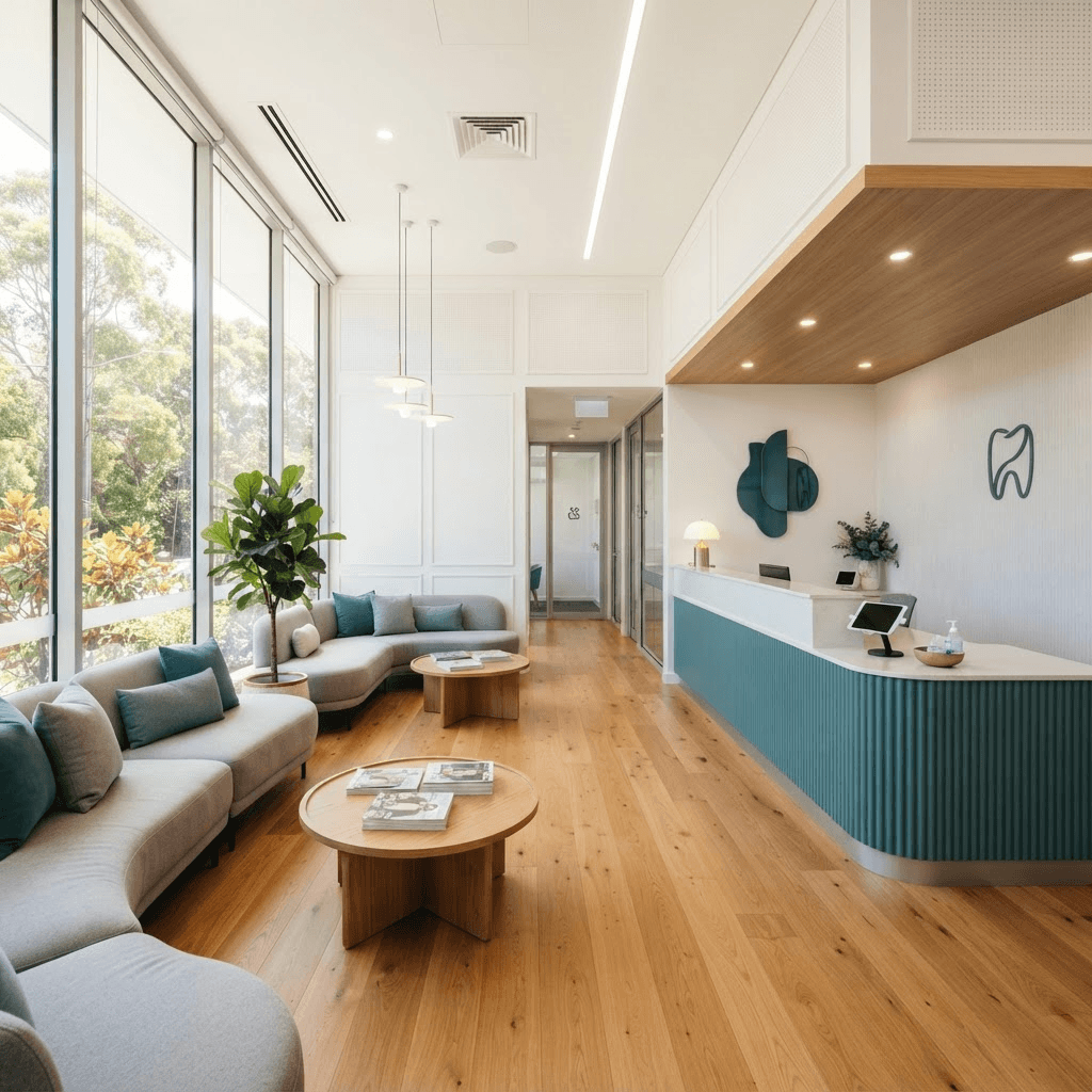 Reception and waiting area at Smile Dental Arts Centre