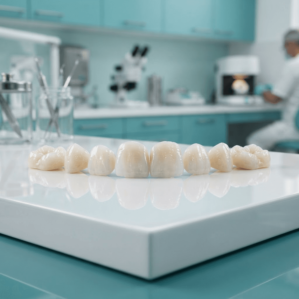 Porcelain crowns and caps